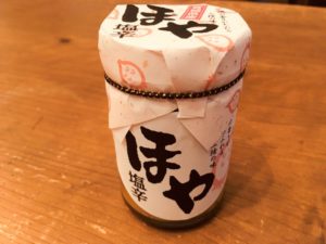 ホヤ塩辛と日本酒は最高に合う